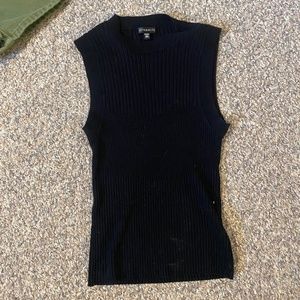 Slim fit black tank too